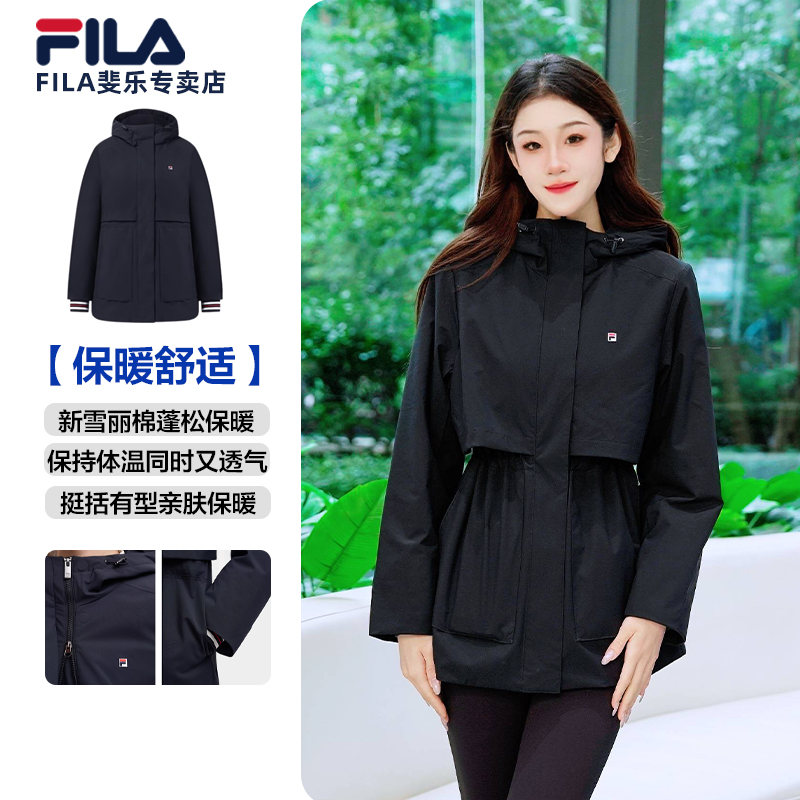 Fila/斐乐女士休闲【保暖亲肤】时尚运动简约外套棉服F11W548914F