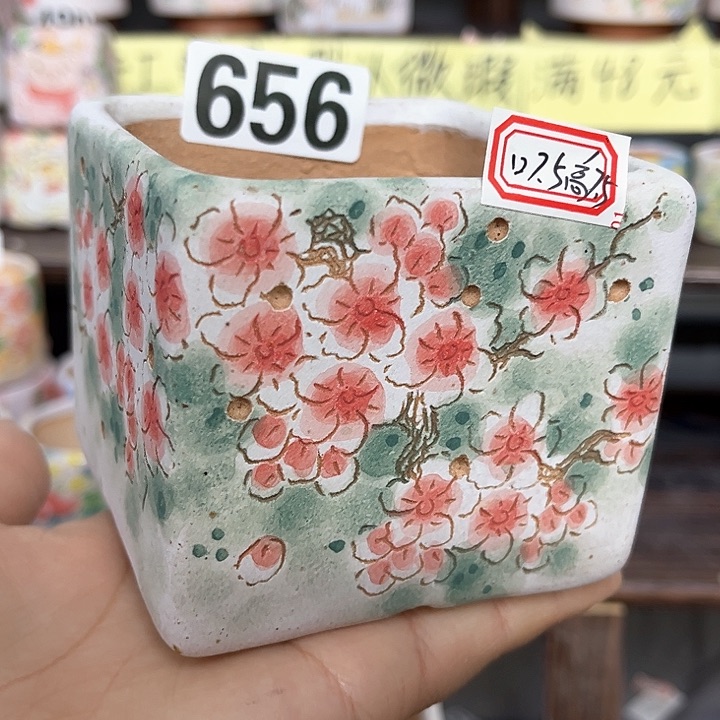 红陶手工制作多肉花盆