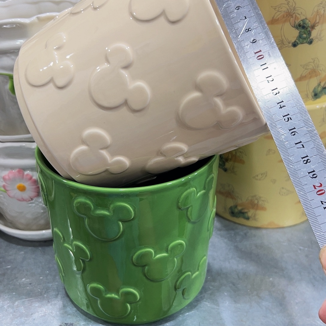 外贸尾单陶瓷花盆10米包邮