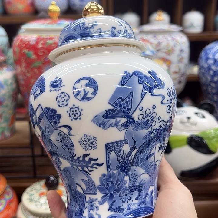 瓷片茶叶罐茶叶罐@@987