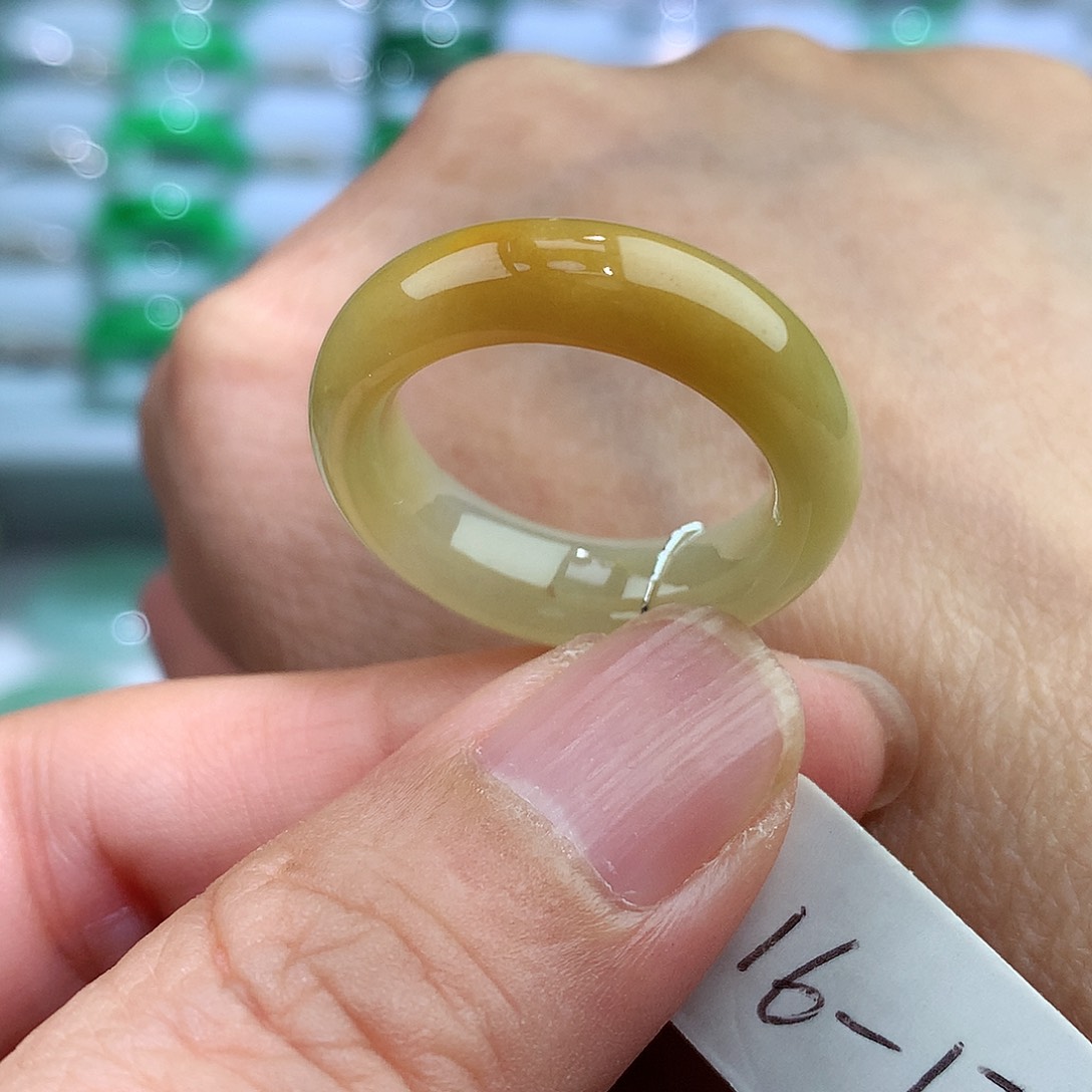 未镶嵌戒指翡翠16-17号