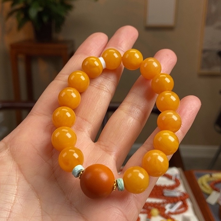 琥珀手链未镶嵌蜜蜡手串12