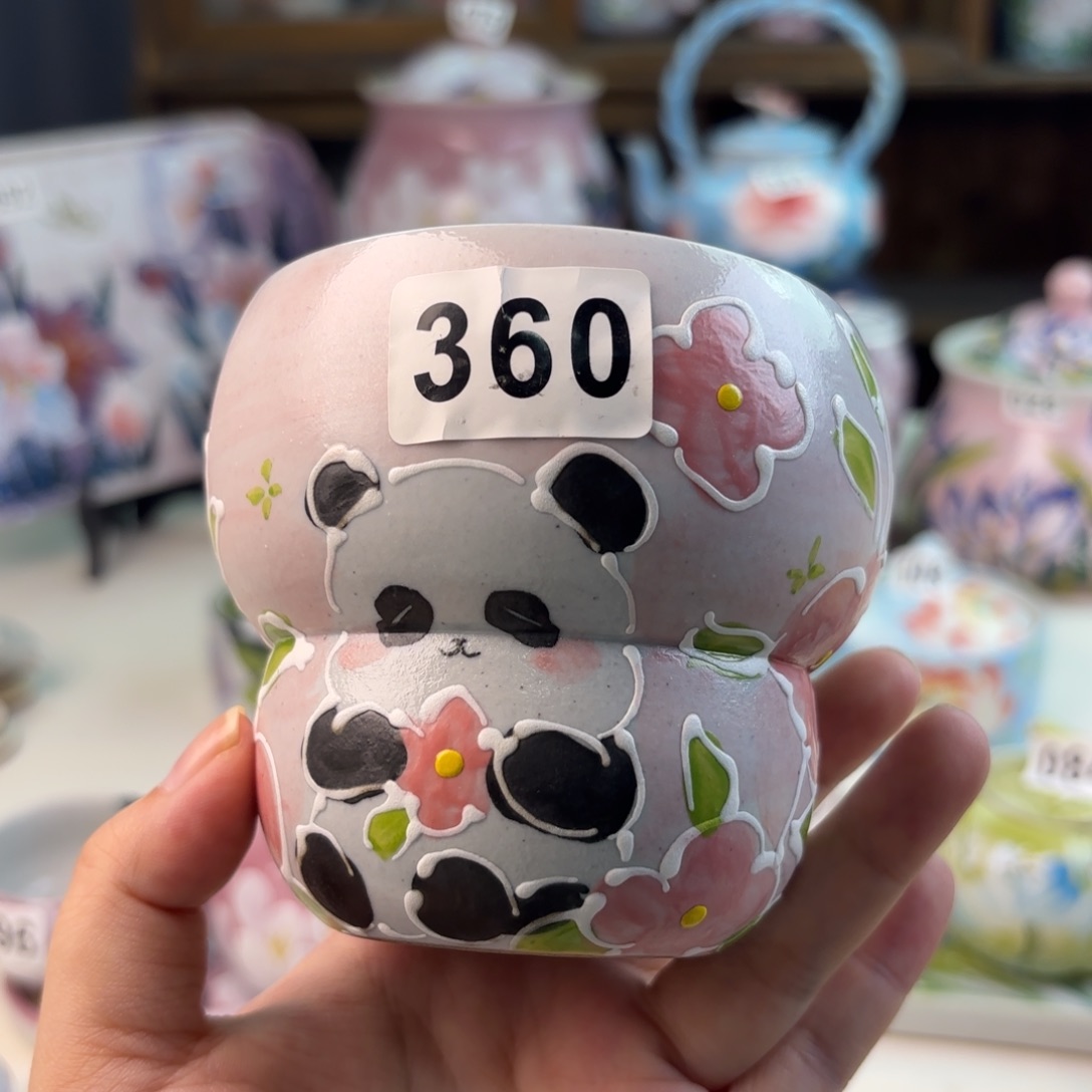 景德镇手绘高温釉下彩陶瓷茶具