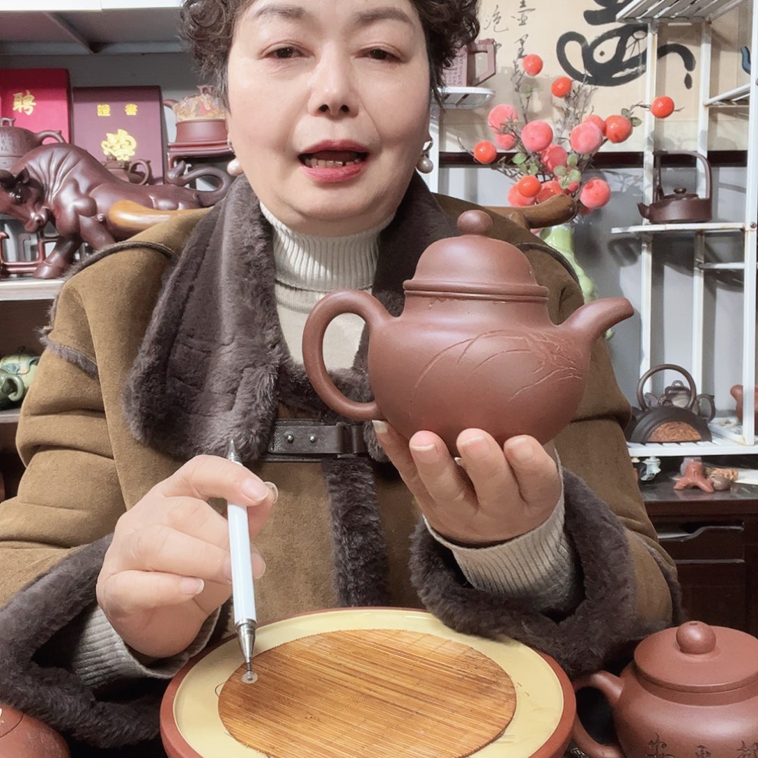 梅***时底槽青茶壶原矿紫砂壶