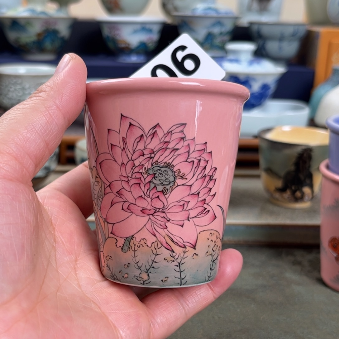 瓷杯子我们观山观水观自在
