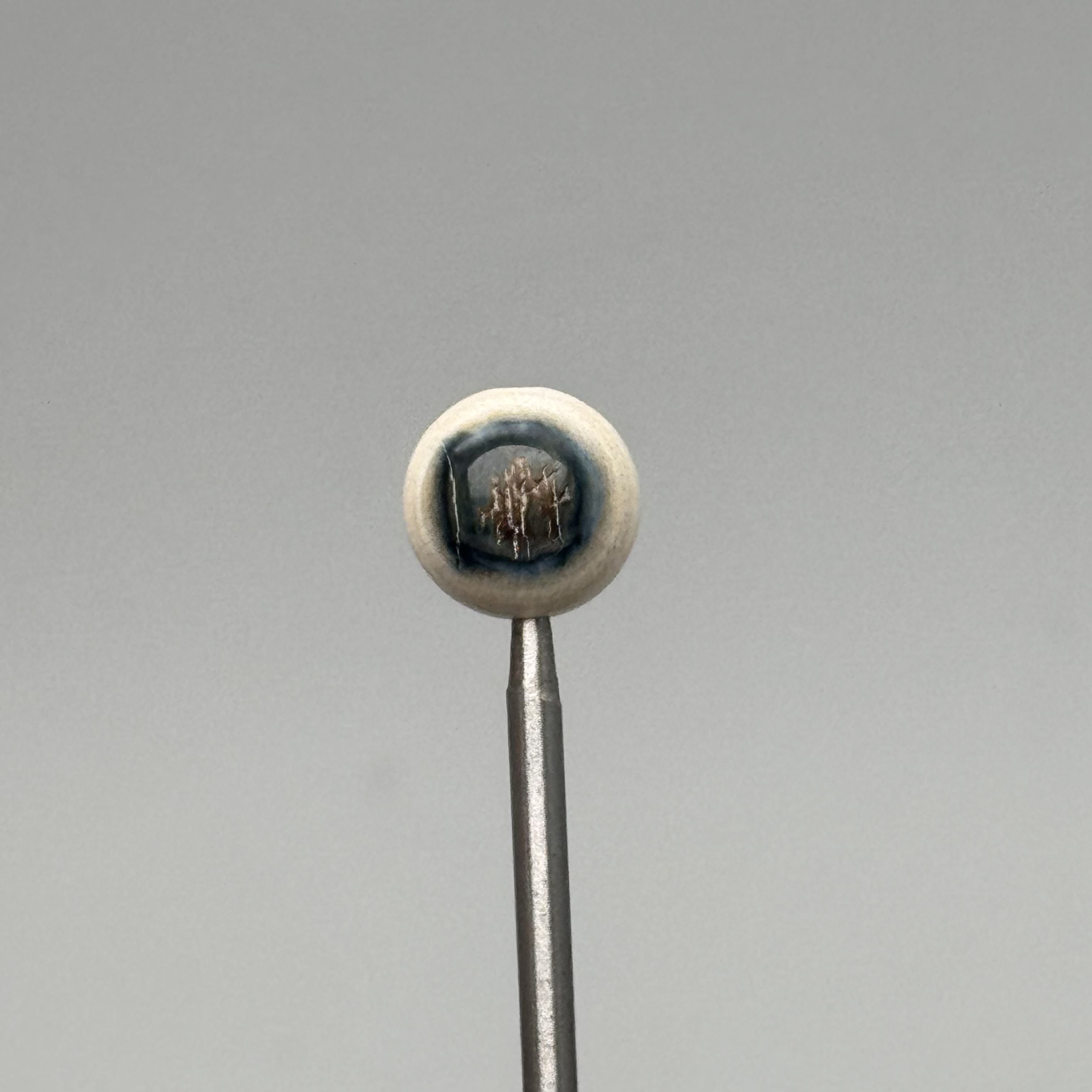 DEZHI/德志9.7mm蓝眼单珠天然猛犸牙Y461