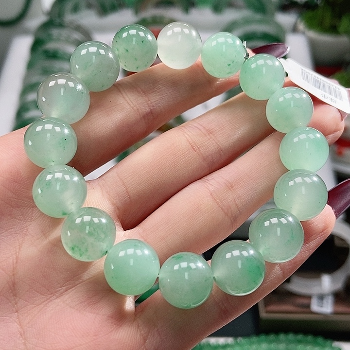 石英质玉手串未镶嵌天然A货非洲翠手镯