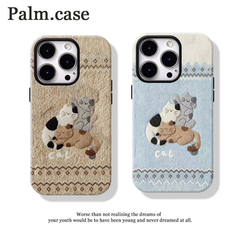 菲林二合一适用华为/oppo/vivo/小米/一加/苹果17手机壳ins情侣猫