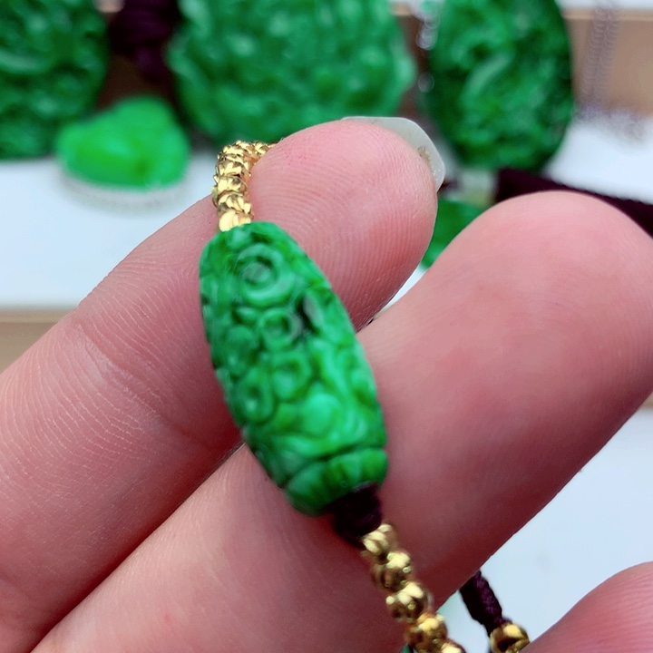 翡翠未镶嵌手链手串