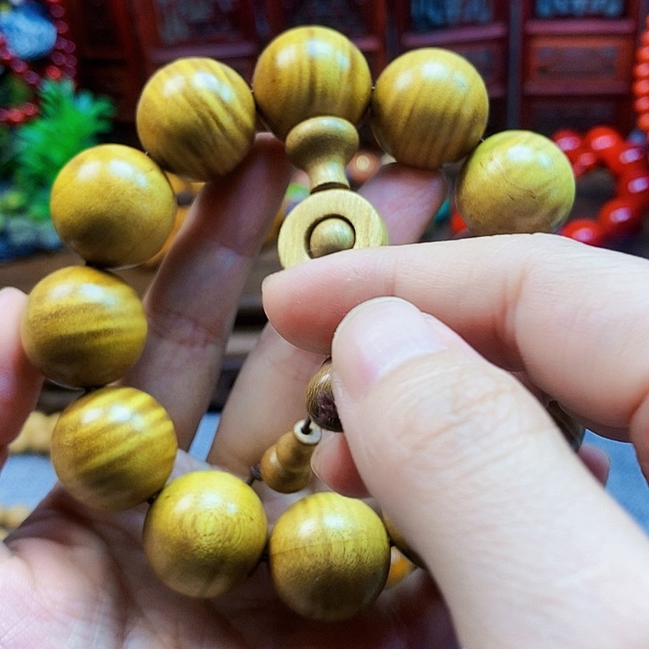 十***神金丝楠手串/手链金丝楠木