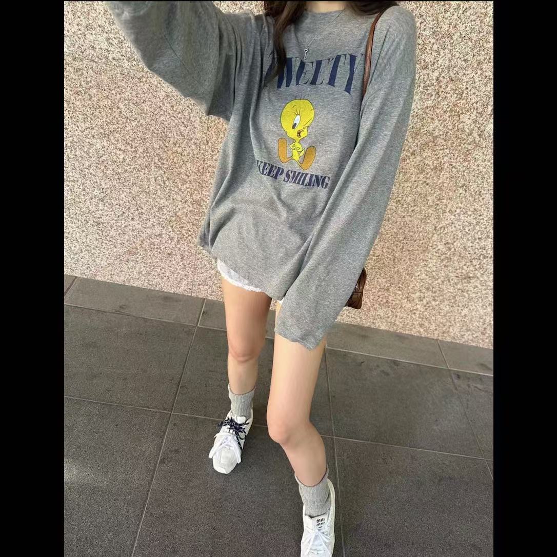 夏季新款【小黄鸭防晒】垫肩宽松遮屁屁阔版防晒