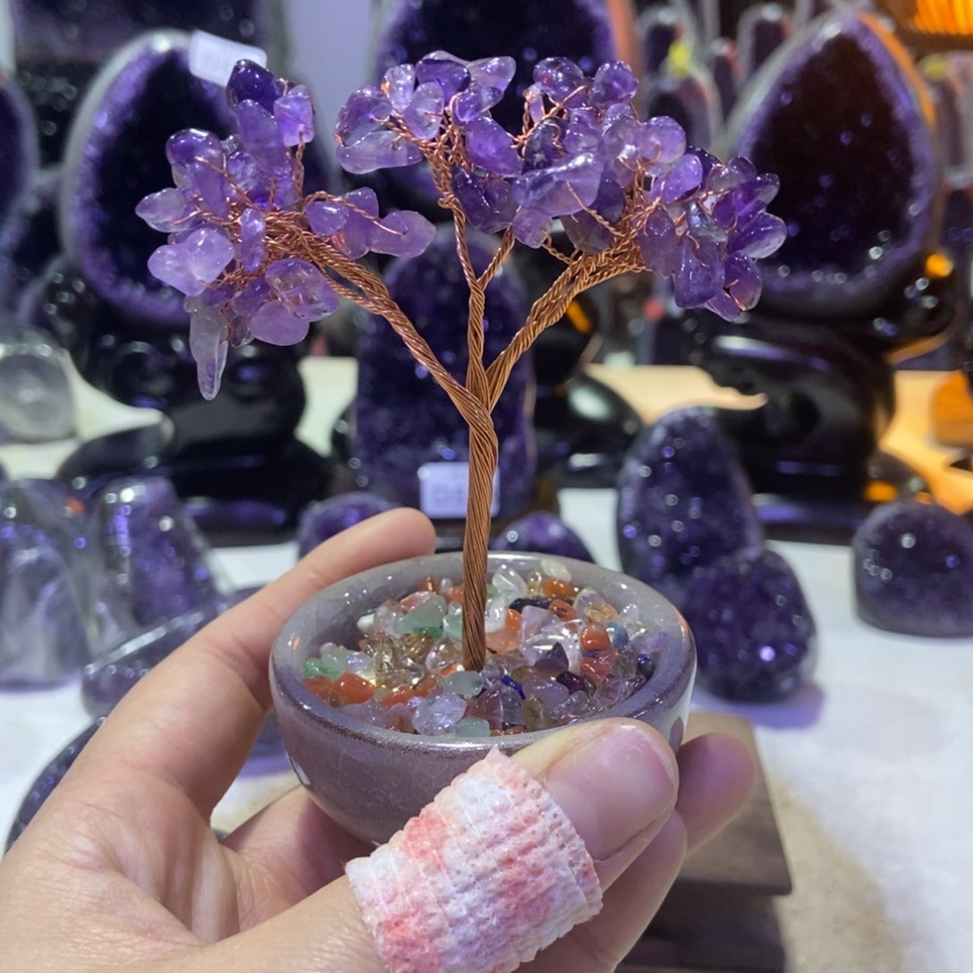 摆件未镶嵌紫晶摆件