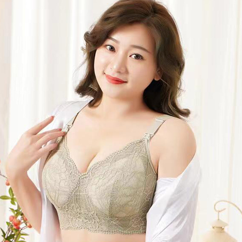 大码聚拢母哺乳文胸罩孕妇内衣防下垂怀孕期产后喂奶春夏薄款专用