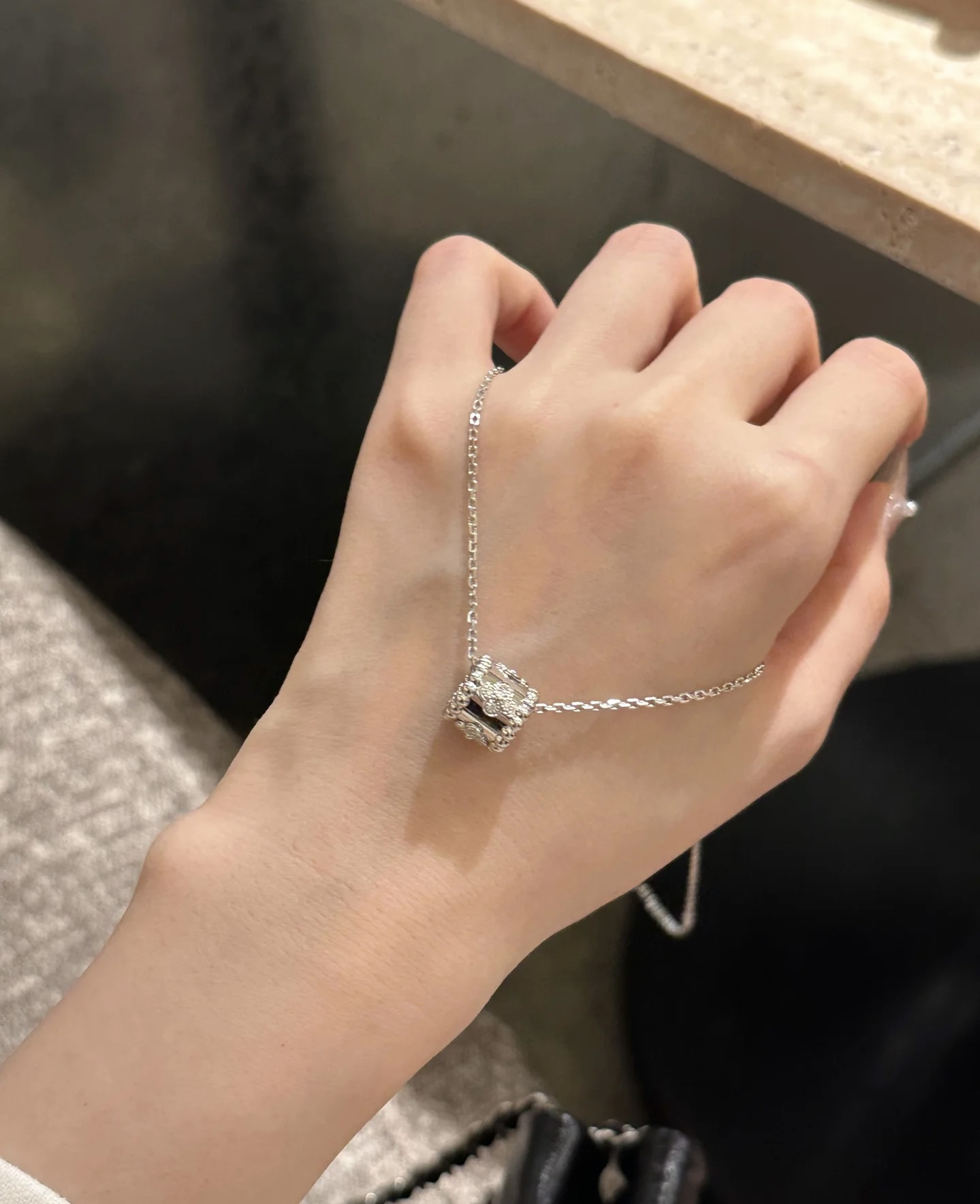 【IRIF】18k金天然钻石6.8克左右万花筒项链950-ad13