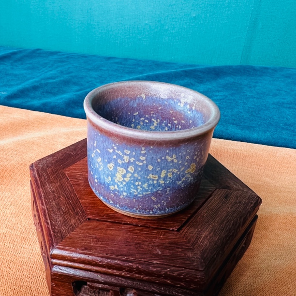 禹州钧窑窑变茶杯泡茶用陶瓷主人杯