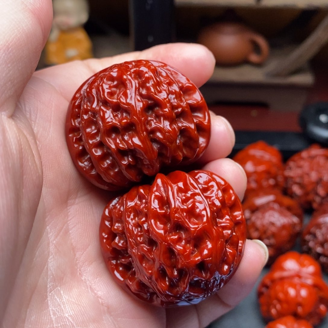 吊坠文玩核桃39白狮子