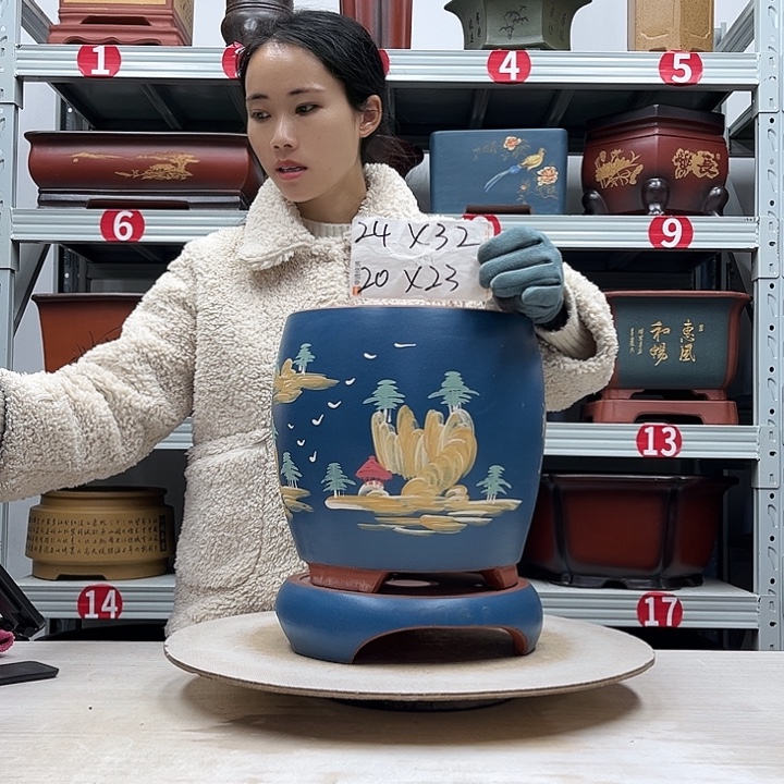 紫砂花盆紫砂花盆