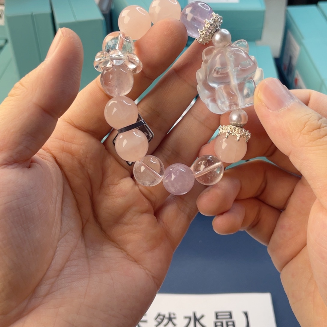 银S925镶嵌水晶手链