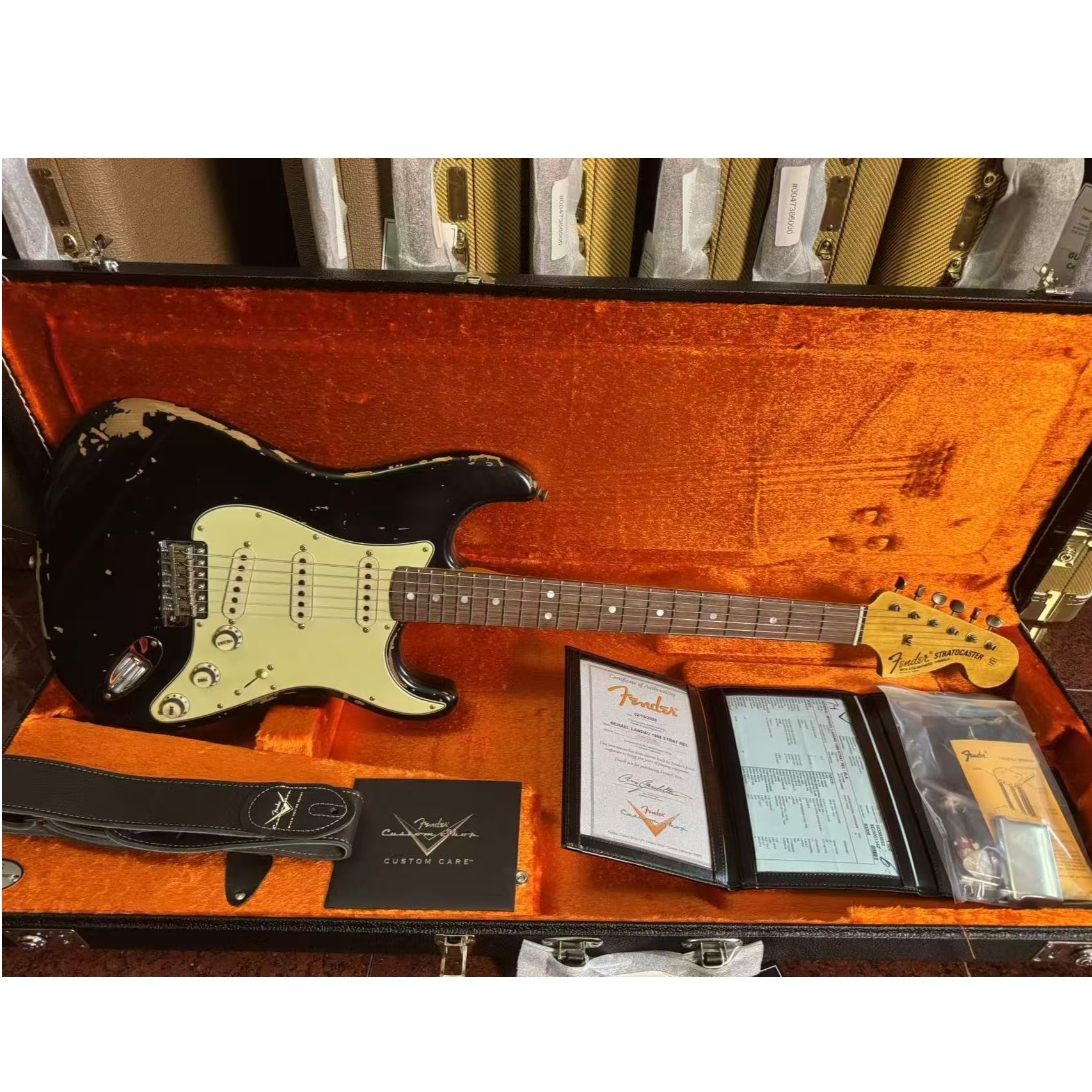 FenderCustomshopMICHAELLANDAU1968StratRelic电吉他高颜值