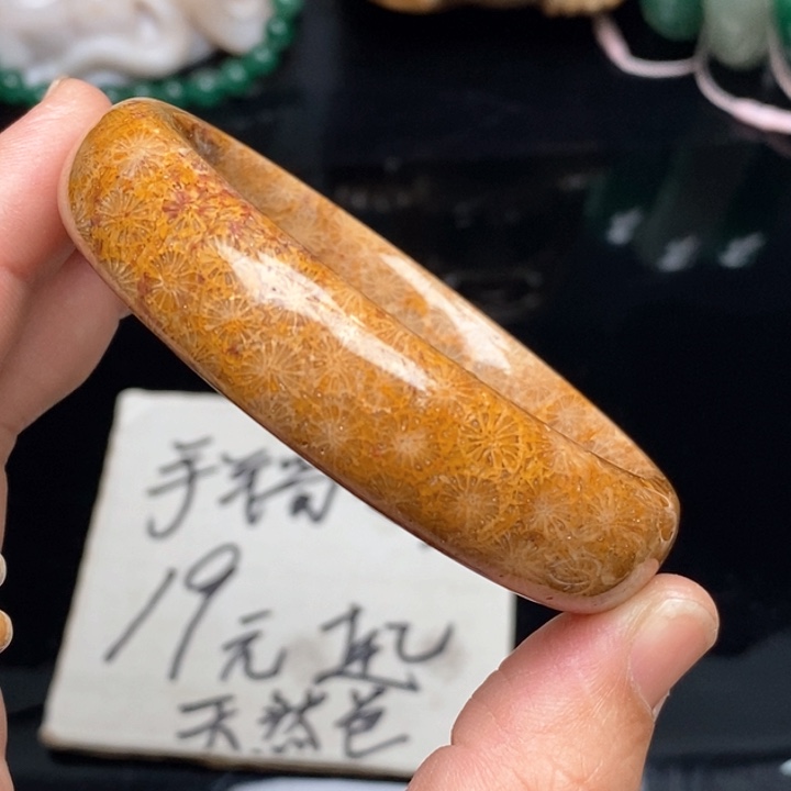 硅化珊瑚（珊瑚玉）手链未镶嵌56