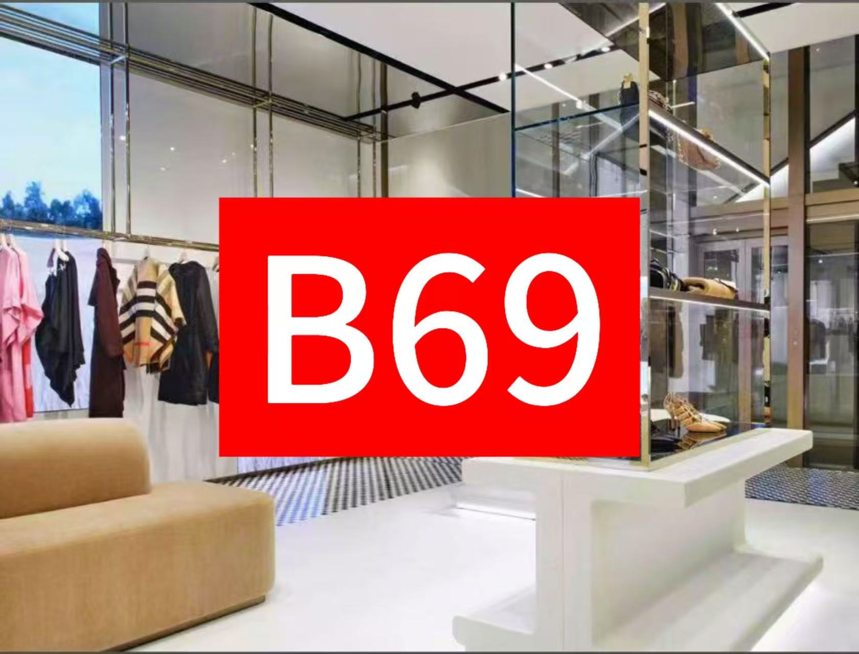【编码B69】3014小格有袖连衣裙