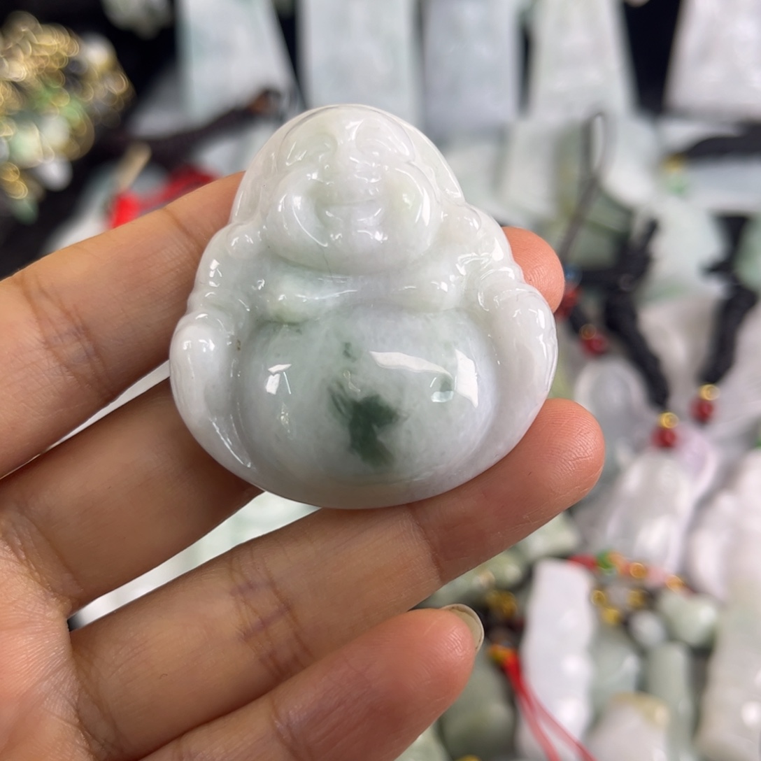 翡翠未镶嵌吊坠(不含链)瑕疵