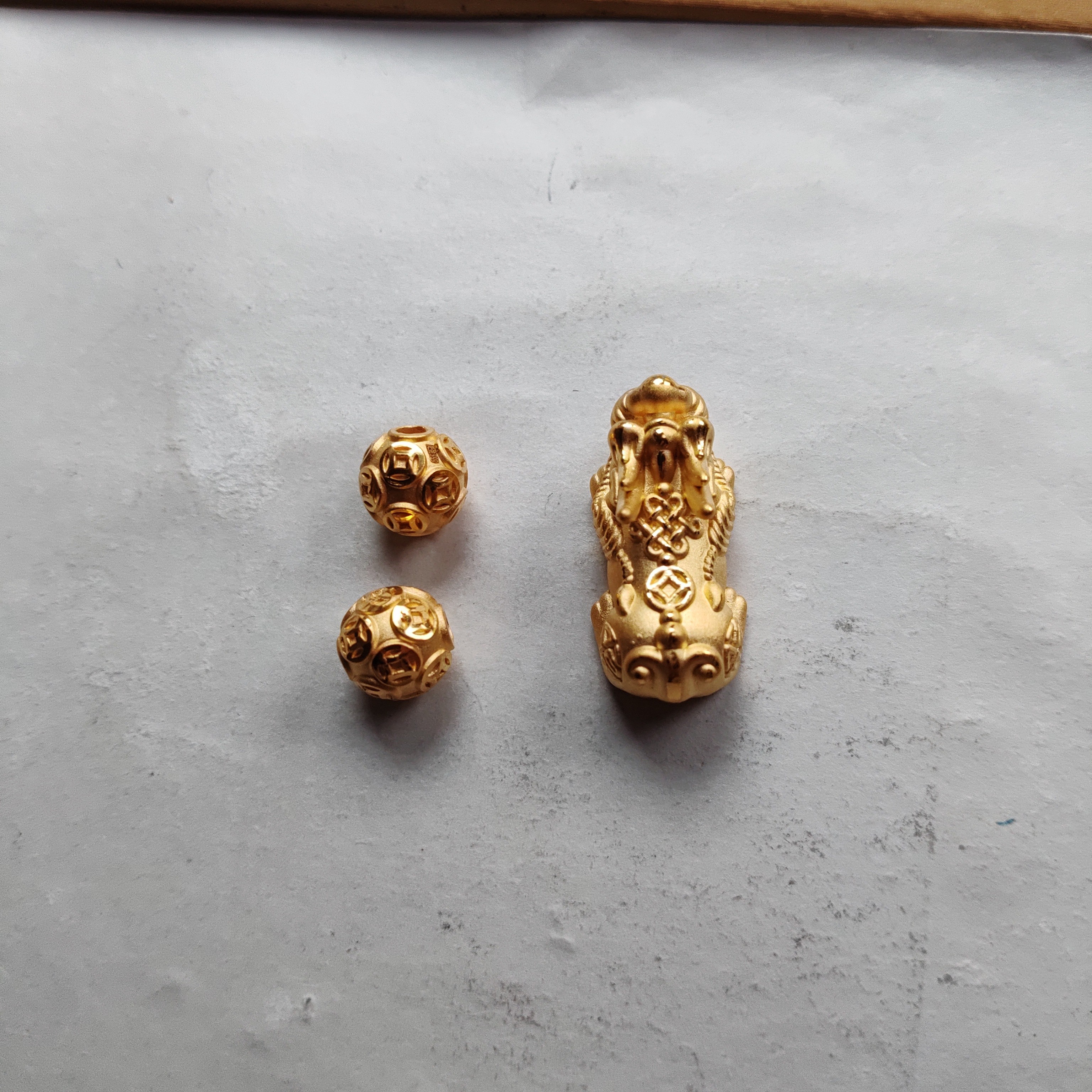 金元宝足金999貔貅珠子首饰