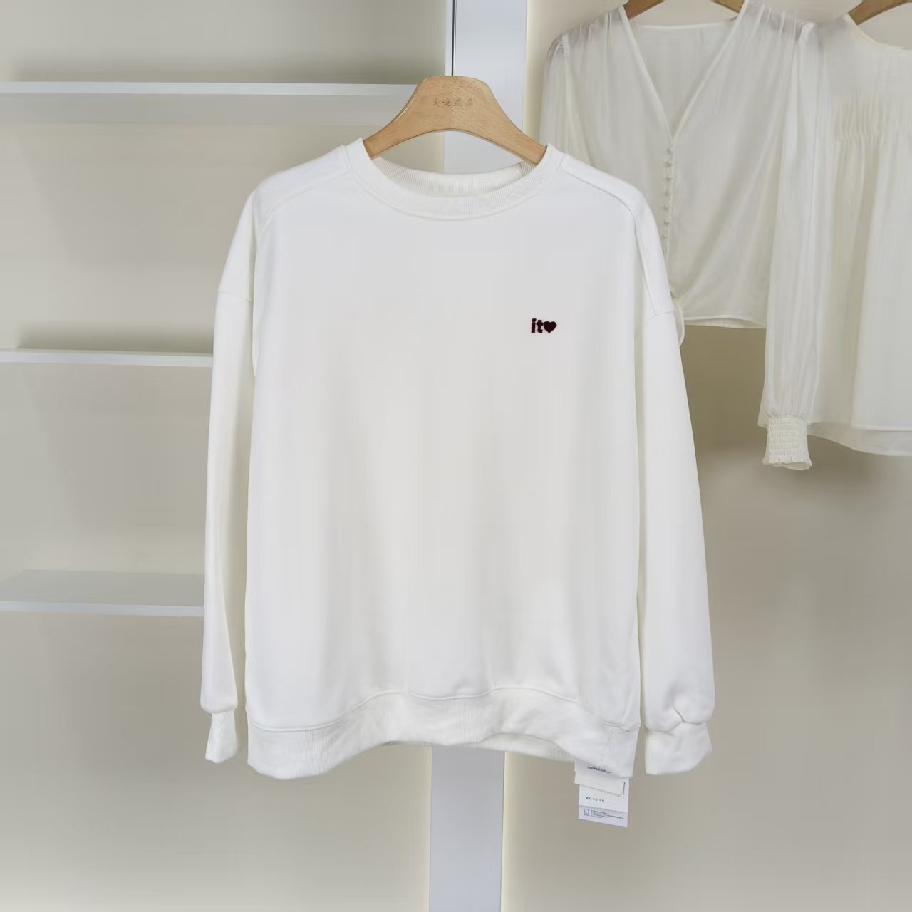 麦迪尚品【夕Y】50909530 春秋简约套头圆领卫衣品牌女装