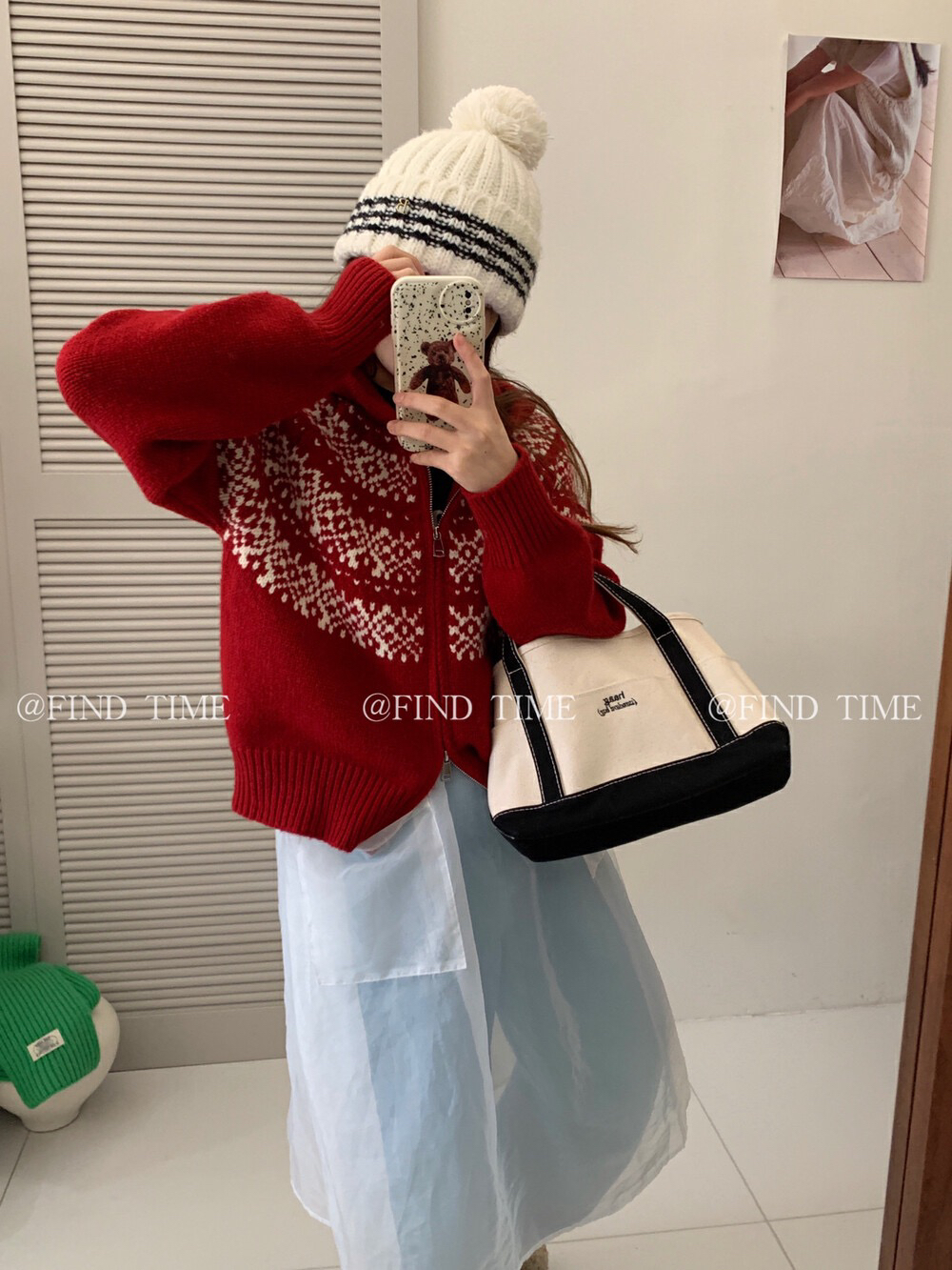 ciment-room韩货 圣诞款费尔岛开衫毛衣（NO退NO换）