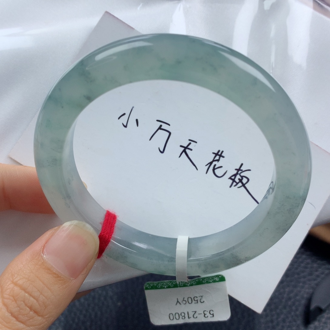 未镶嵌手镯翡翠缅甸天然翡翠A货53.3正