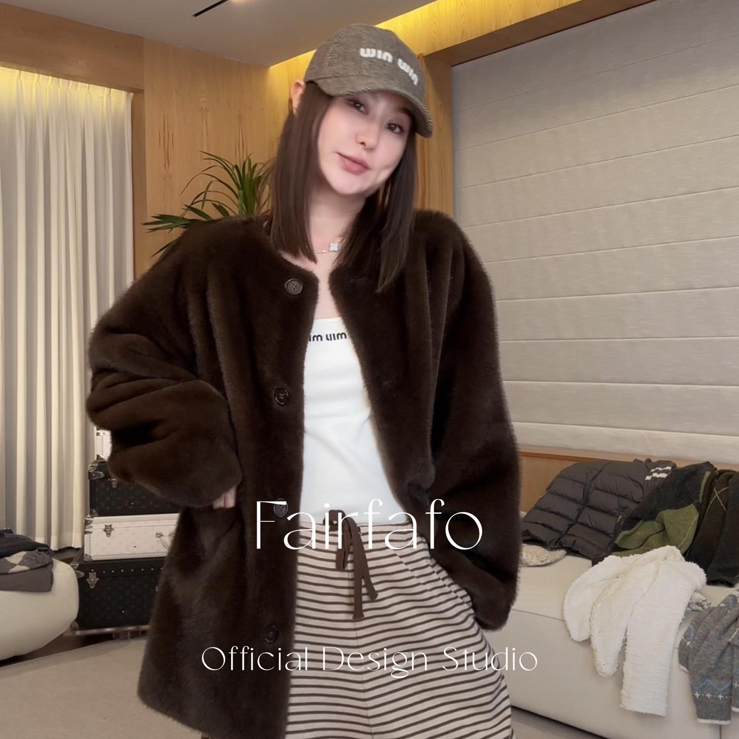 【圆领毛毛外套】ABWT58151