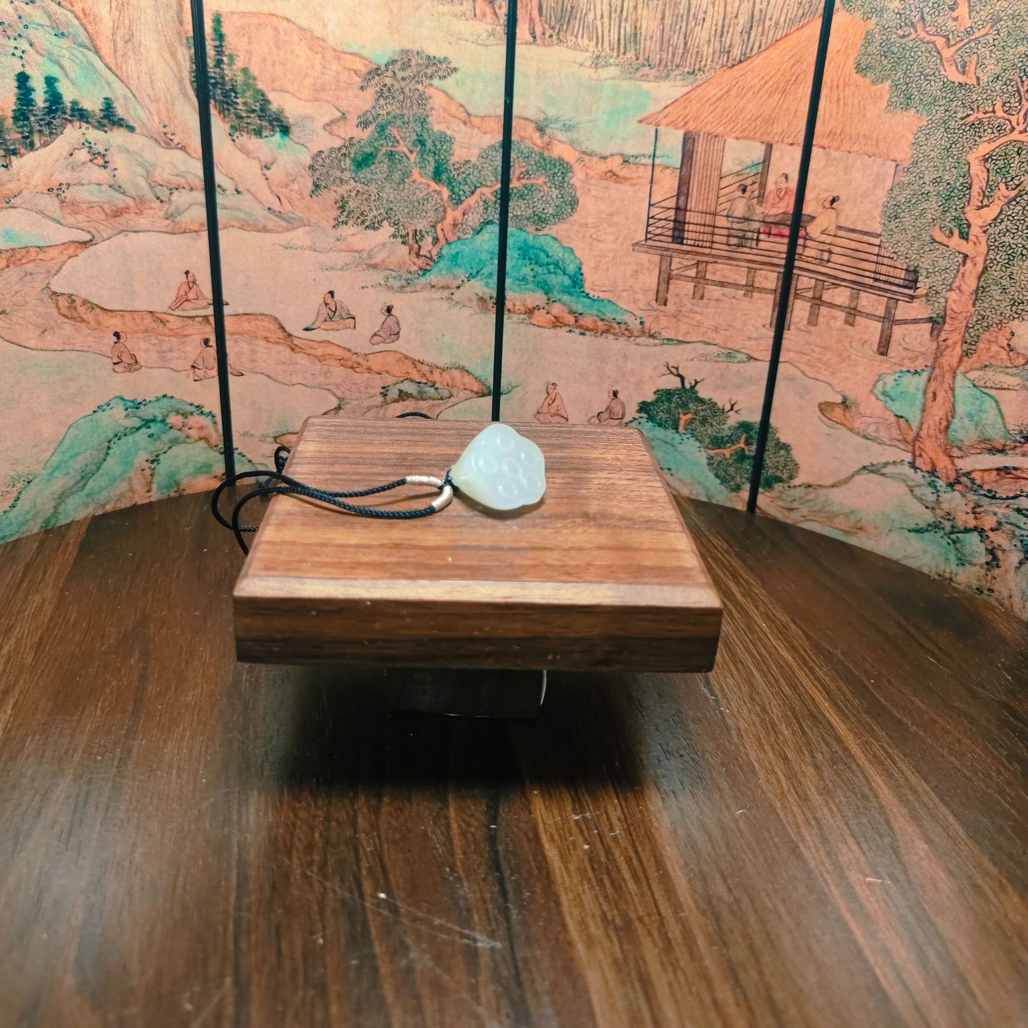 G和田玉莲蓬吊坠0309