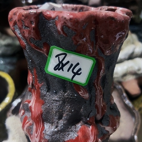 红陶粗陶花盆手工