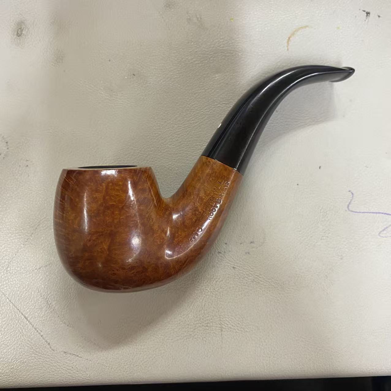 老烟斗登登1974年4号弯石楠木烟斗