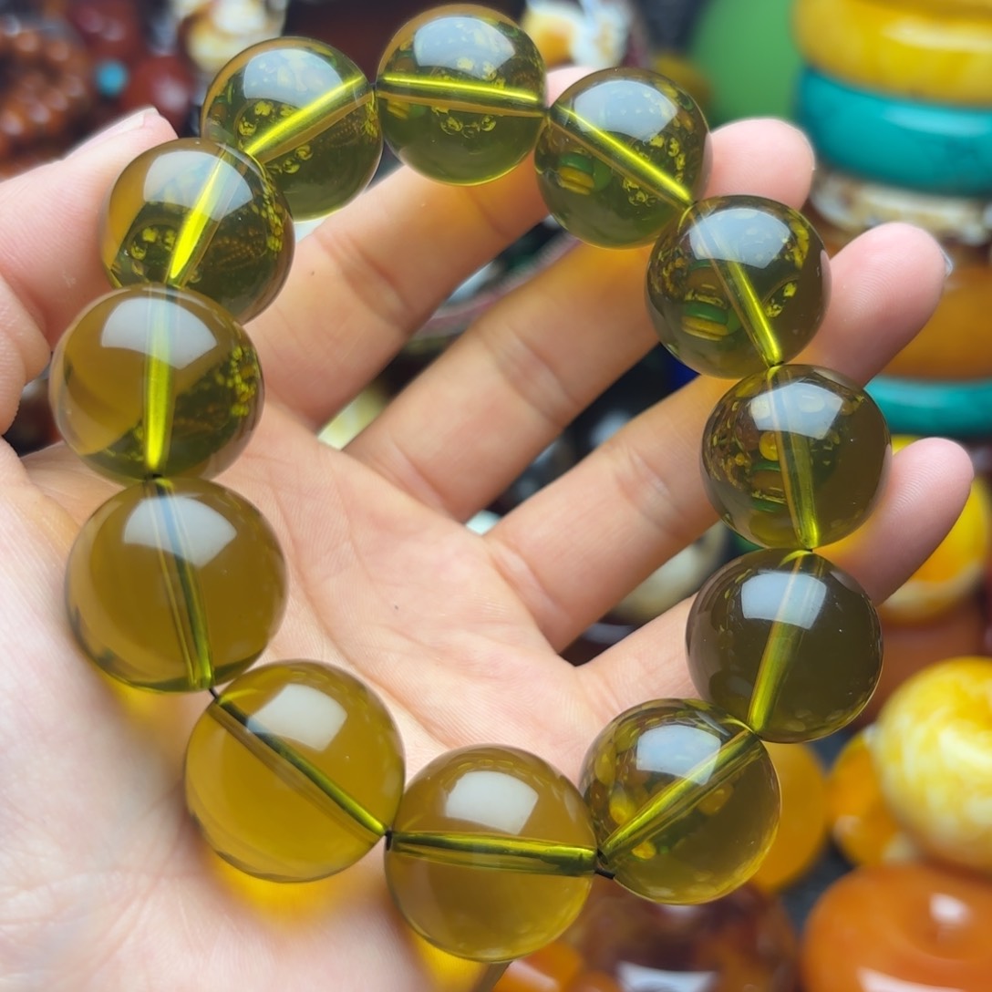 未镶嵌琥珀手链蜜蜡
