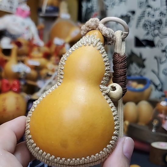 手作葫芦包包挂包—9车—麻色文玩包（送包挂绳）