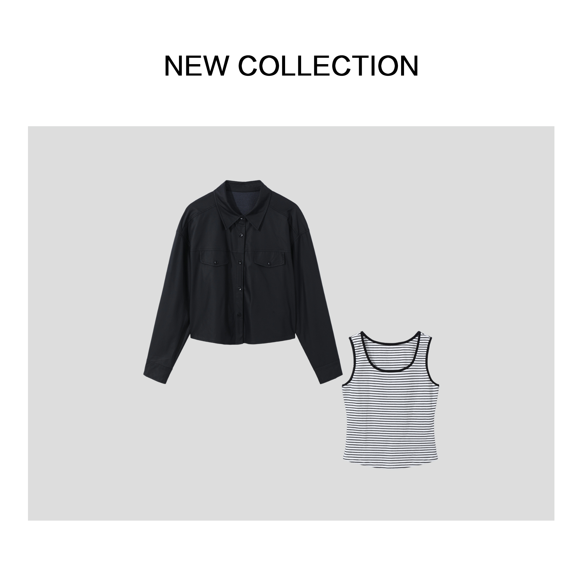 【婷婷专属】设计师百搭套装运动风时尚套装外套短款-36003