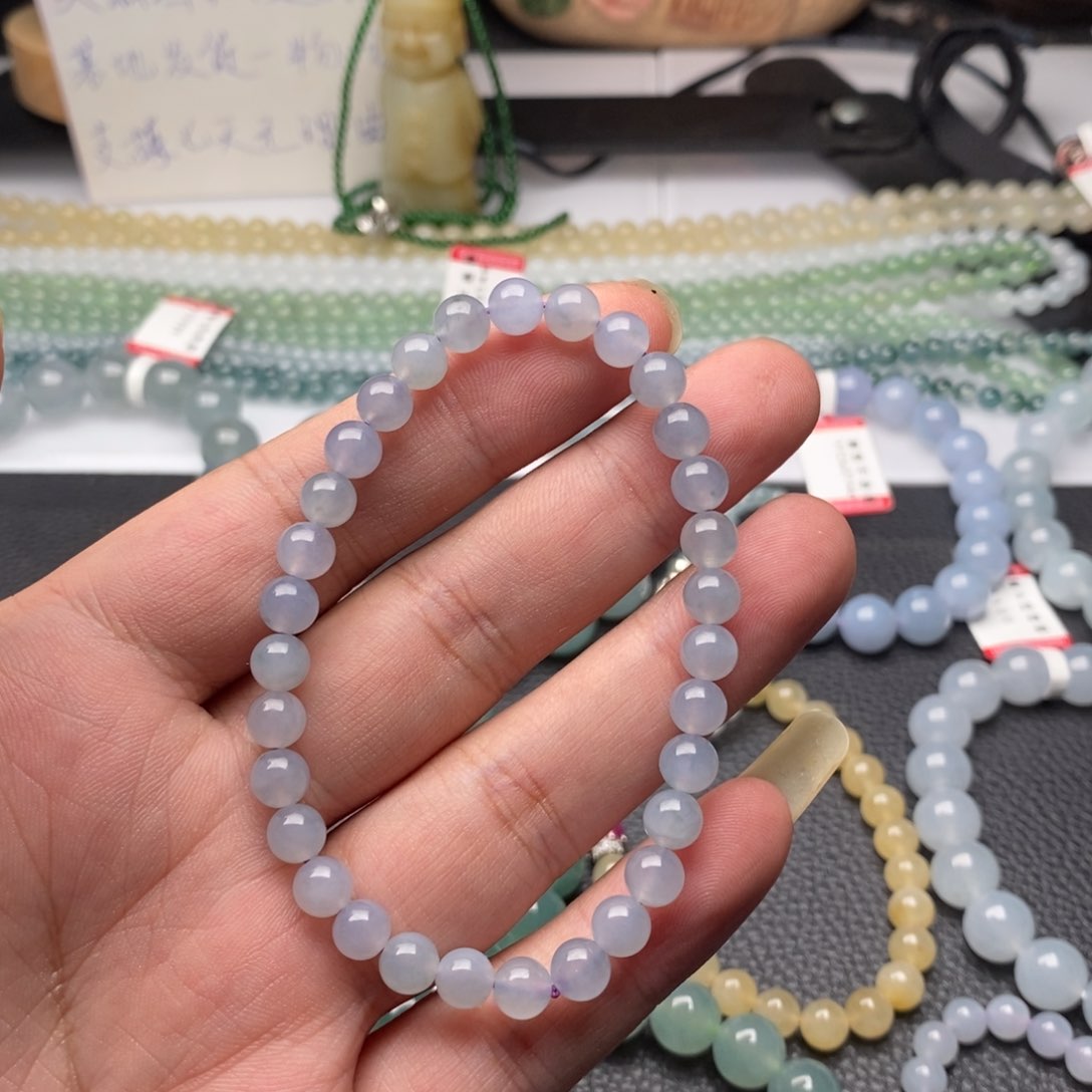 翡翠手链未镶嵌多样性发货