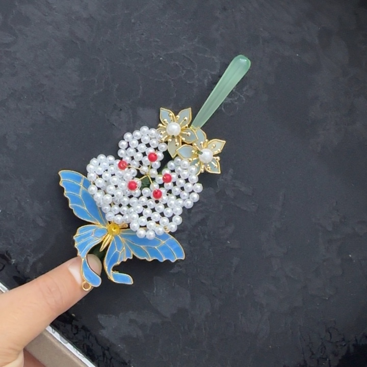 醋酸铁合金鹅毛仿点翠