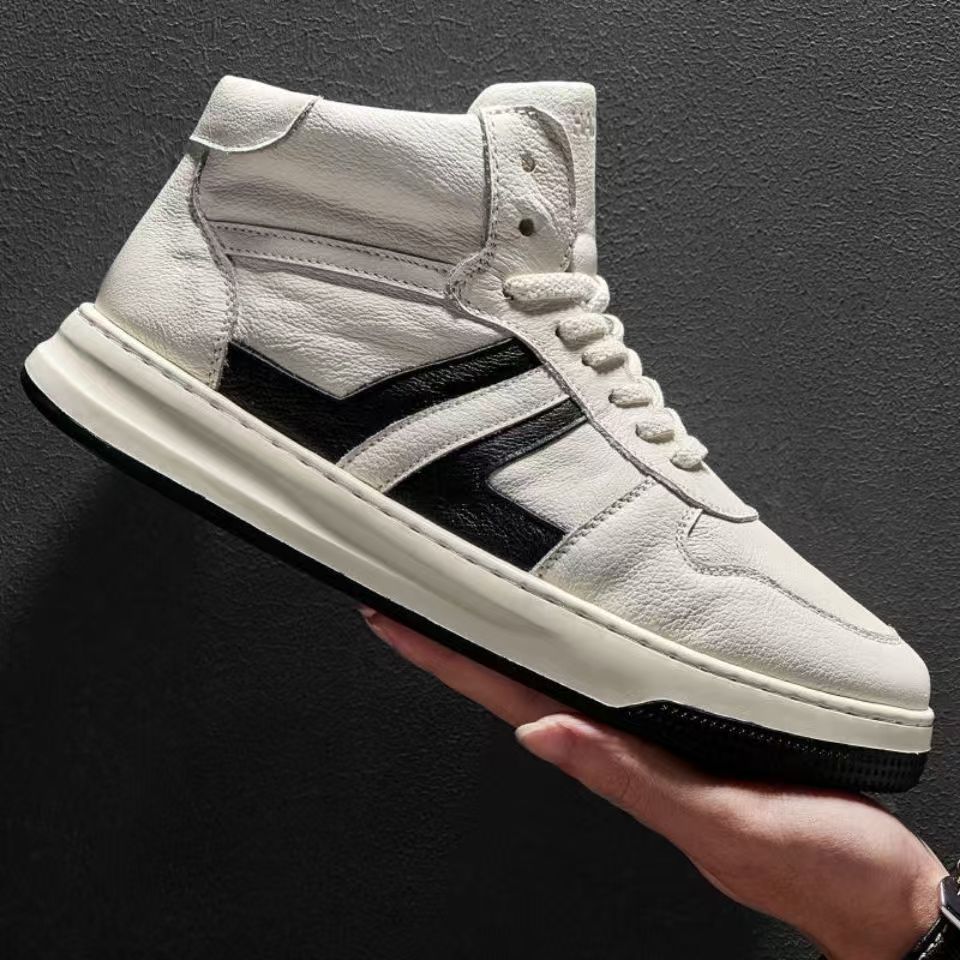 冬季高帮加绒休闲鞋板鞋潮流风运动风男士时尚百搭潮鞋韩版88629