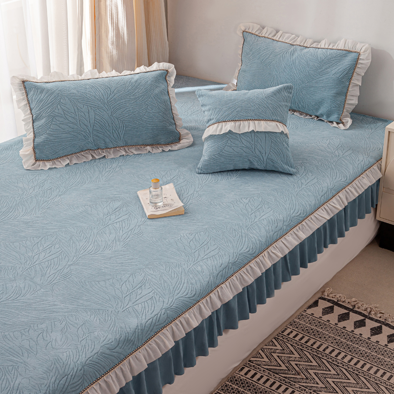 【峻杨品牌】（漫纱款）高端轻奢榻榻米床盖炕盖纯色防滑大炕盖