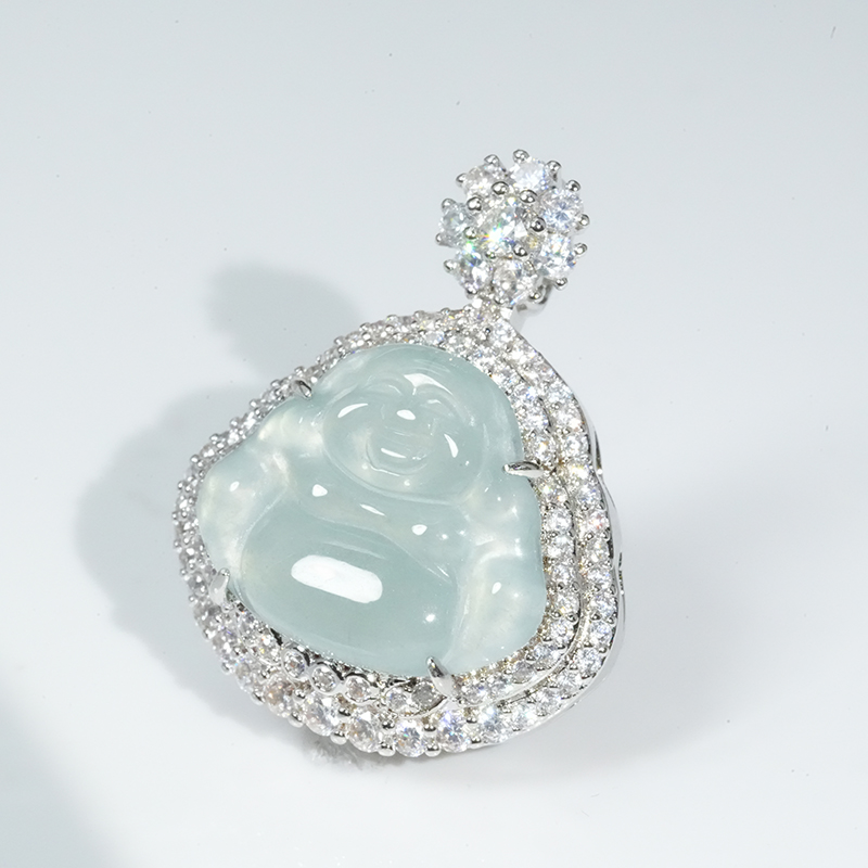 【小胖翡翠】天然翡翠佛公吊坠A货轻奢百搭日常经典女款-多样性发1