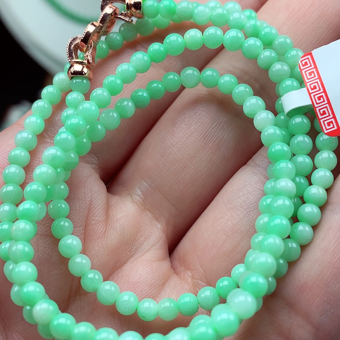 翡翠未镶嵌毛衣链