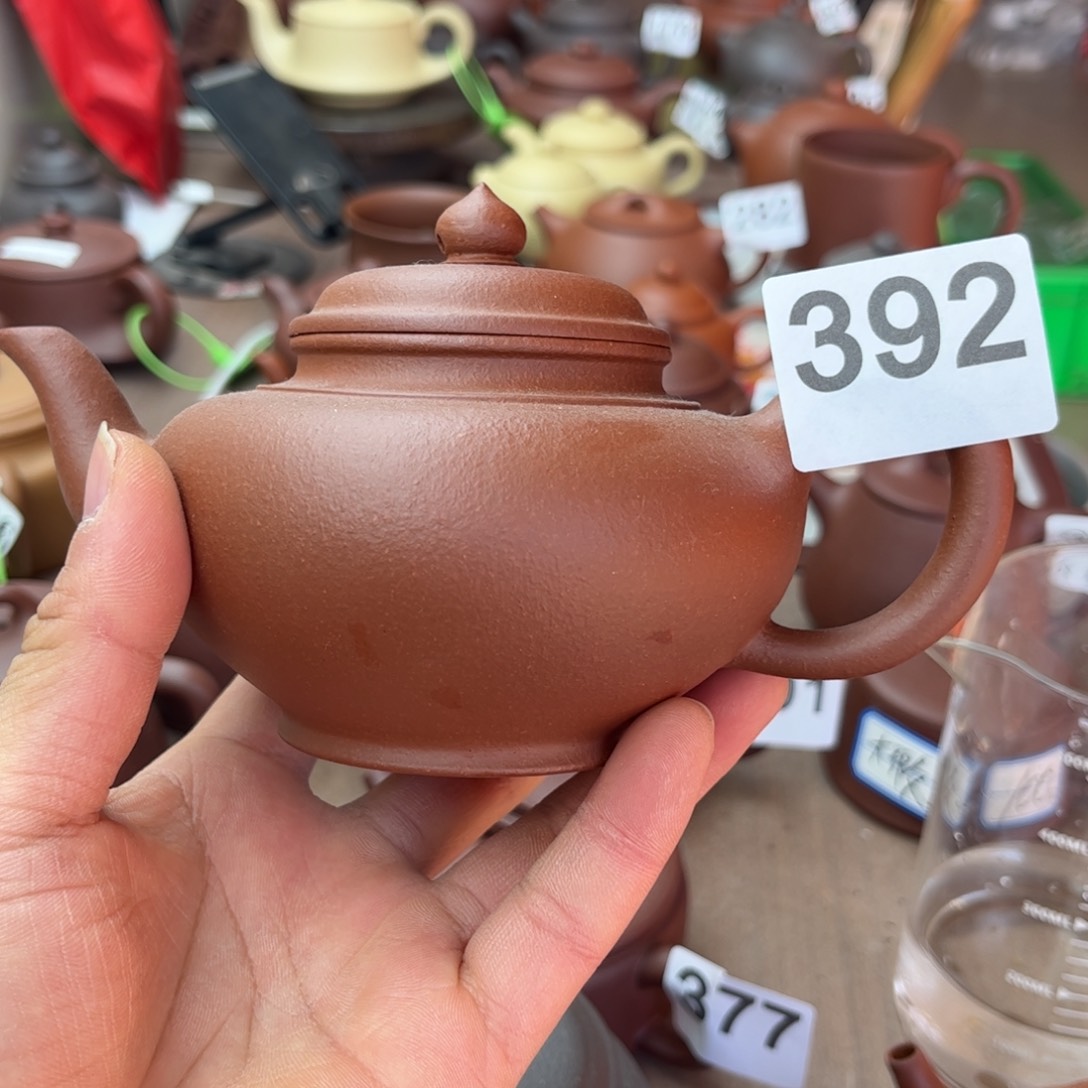 紫砂茶壶降坡泥笑樱280左右瑕疵
