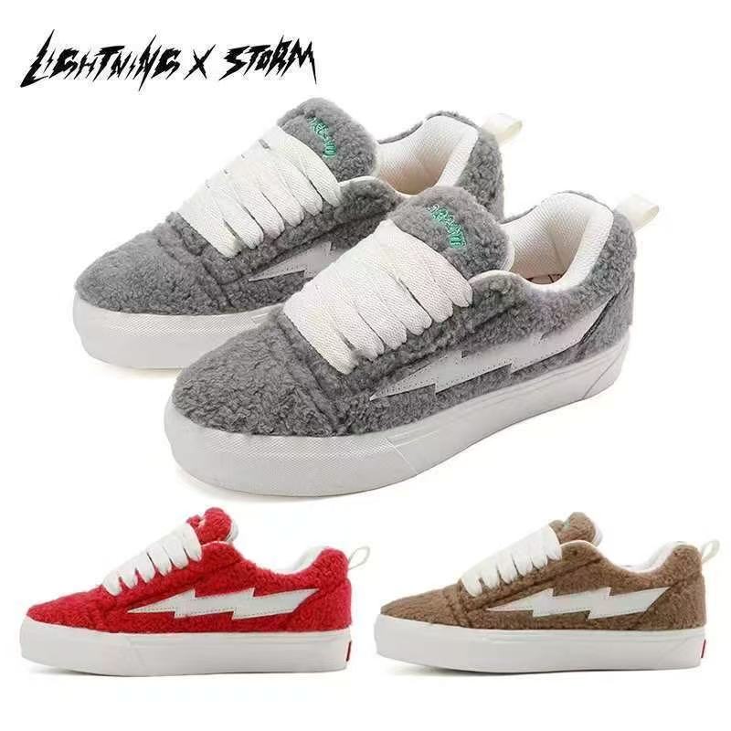 LightningXstorm毕加索画作联名闪电男女鞋子复仇风暴情侣滑板鞋