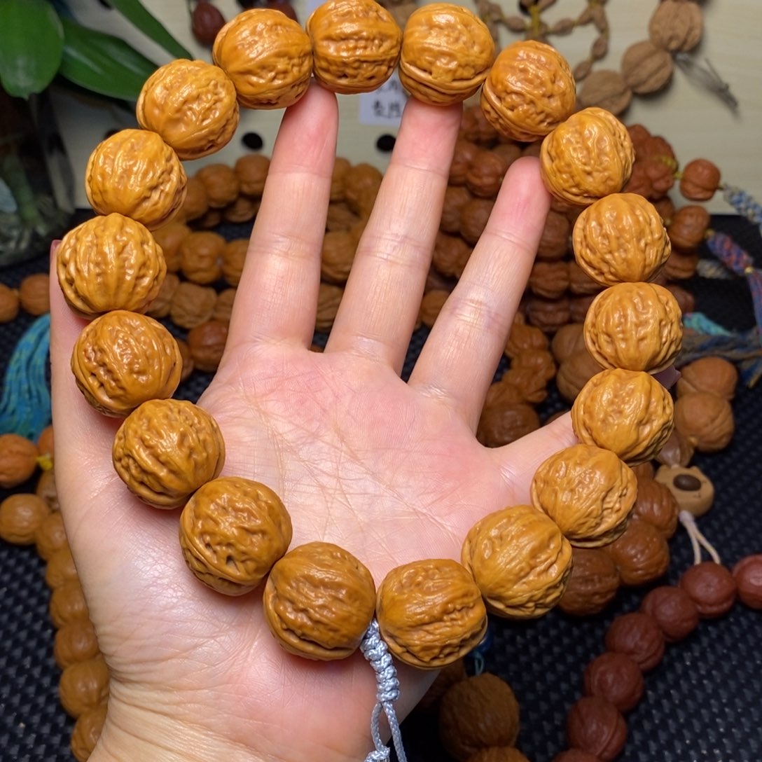 老***盛手串文玩核桃西瓜纹蛤蟆