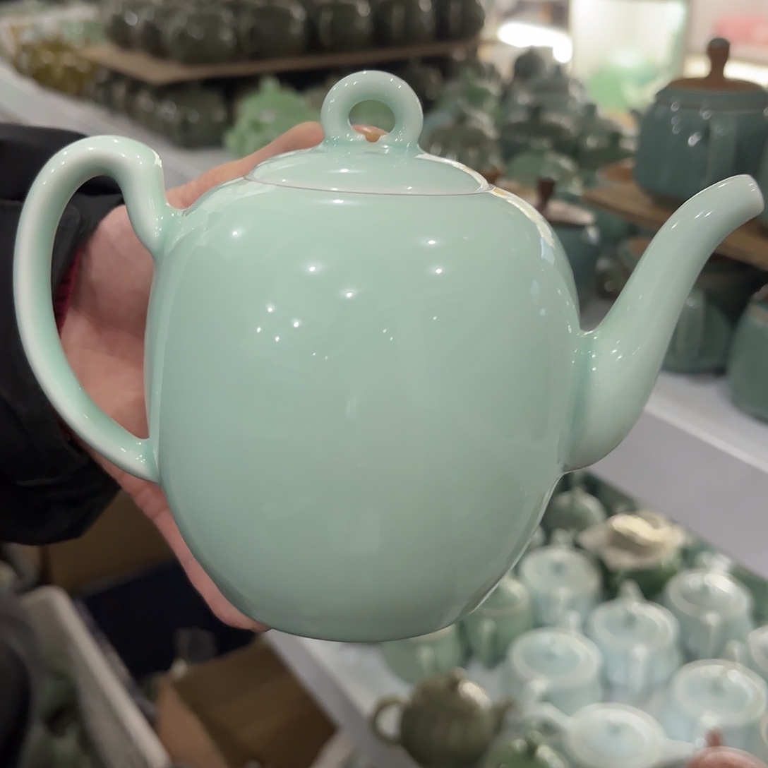 龙泉云间青瓷小米茶器