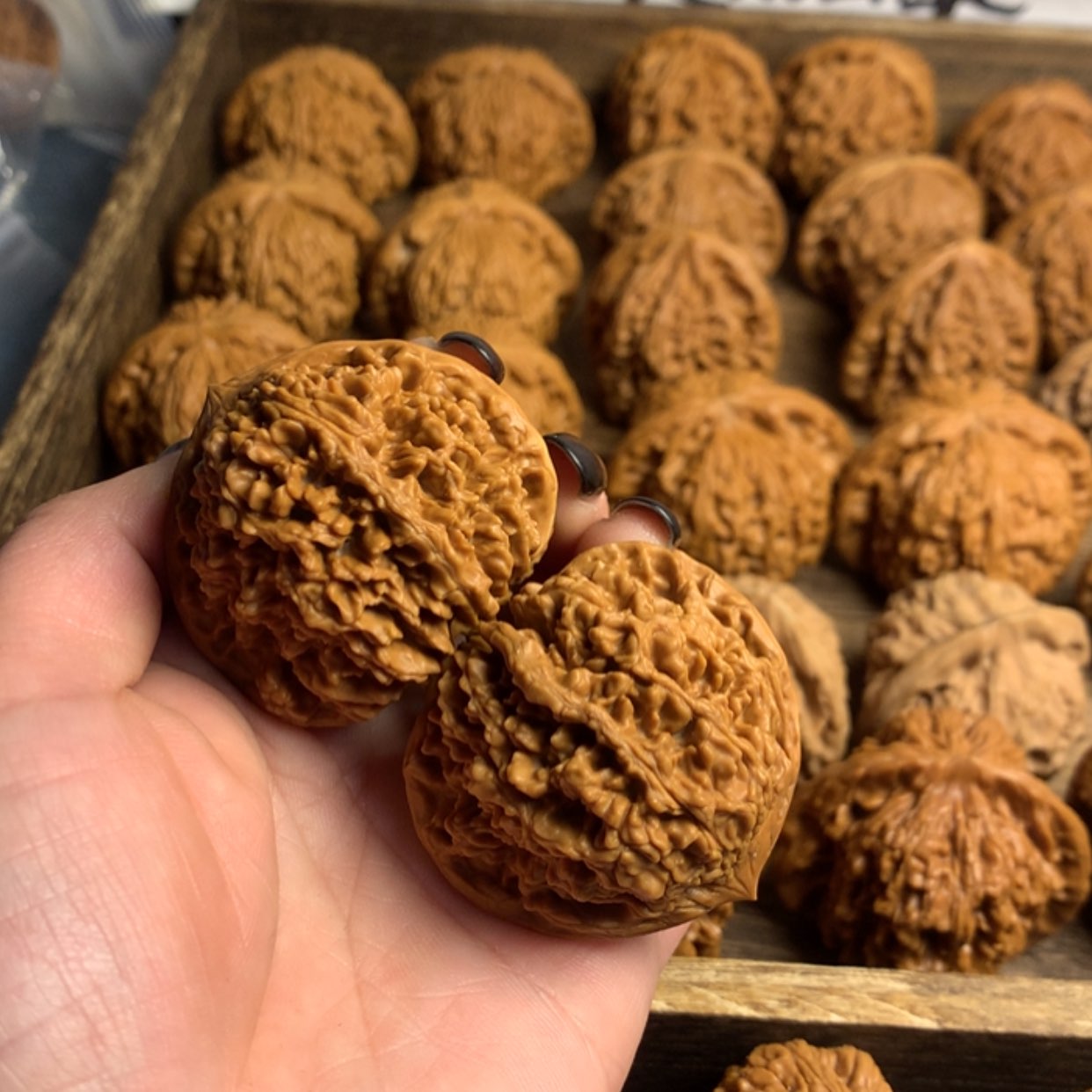 【闪购商品】文玩核桃吊坠k*k满天星