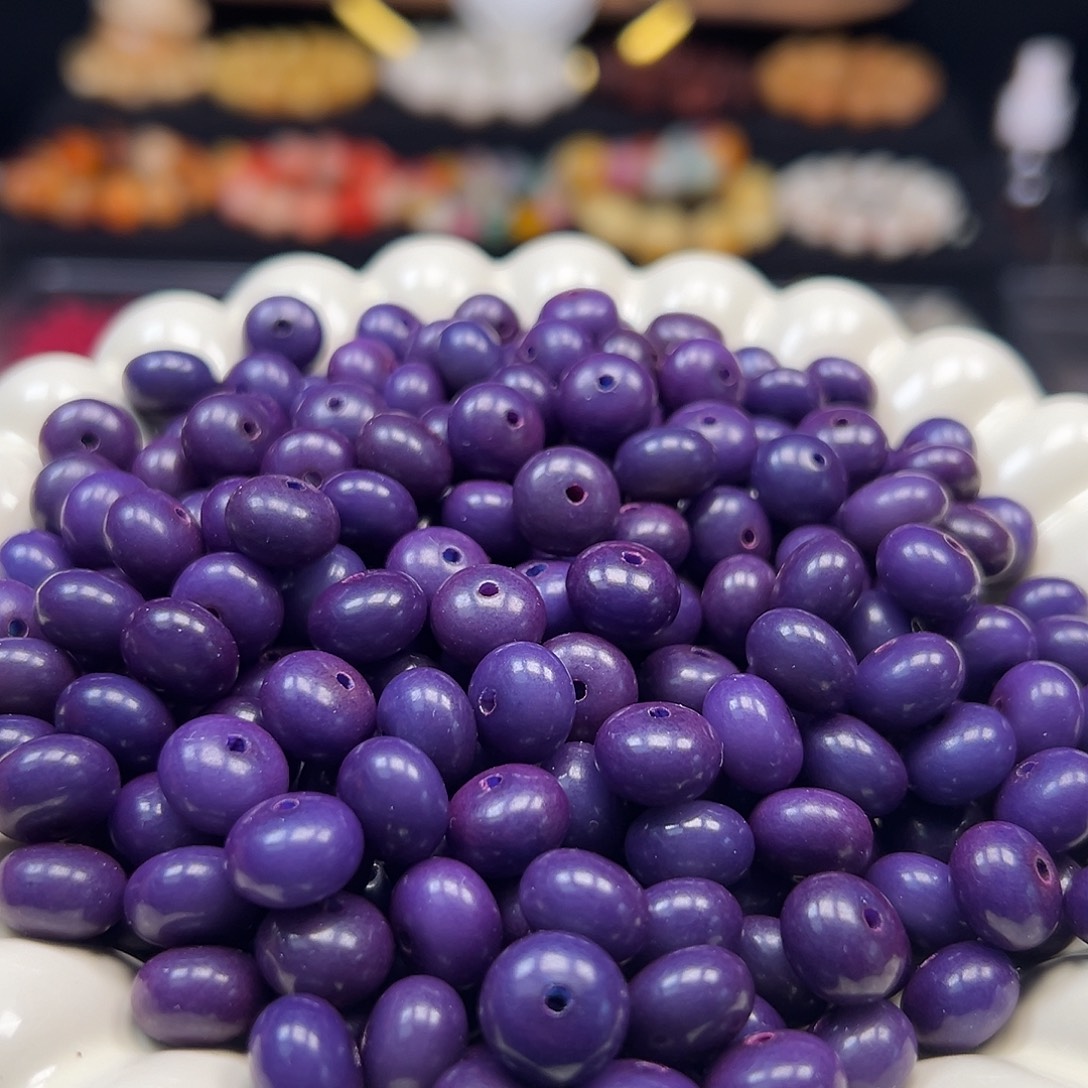 菩提根/象牙果手串卡11富贵紫算盘110颗