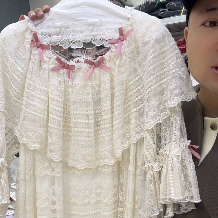 三醋酯纤维宫廷风睡裙